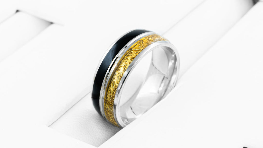 black wedding bands for men — FoundryCut