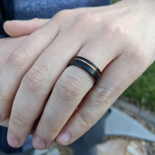 Satisfied FoundryCut wedding ring customer